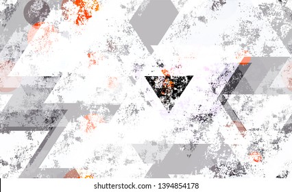 Seamless Urban Geometric Grunge Background. Scratched Geometry Pattern. Tech Forms Seamless Texture. Sporty Fashion Pattern.