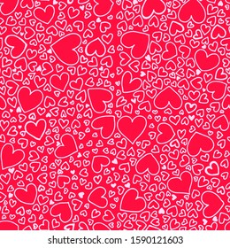 seamless valentine pattern vector image