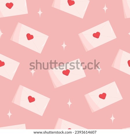 Seamless Valentine's Day pattern with love
