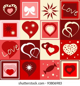 Seamless Valentine`s wallpaper