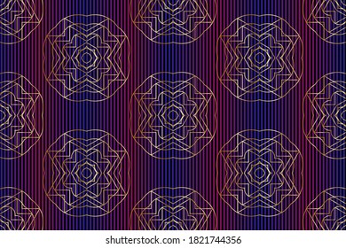 Seamless variegated patterns on vinous striped background