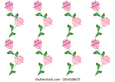 Seamless variegated patterns on white background