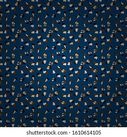 Seamless of Variety Muffins, Poppy seed, Chocolate Chip, Pumpkin Cream, Chocolate and Delicious Breakfast or Dessert Muffins. Pattern on white, black and blue. Vector illustration.