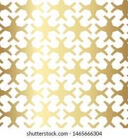 Seamless vector 10 eps golden pattern. Repeat abstract background for design, fabric, textile, cover, wrapping.