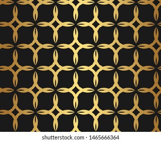 Seamless vector 10 eps golden pattern. Repeat abstract background for design, fabric, textile, cover, wrapping.