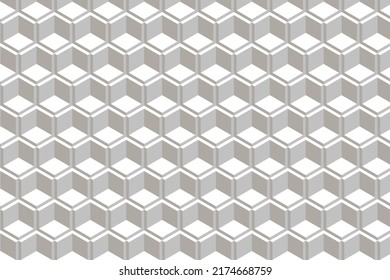 Seamless Vector 3D Pattern. Ideal for cloth, tiles, background design, webpage. Vector illustration EPS 10 File.