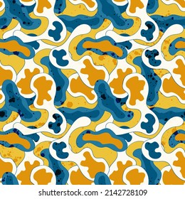 Seamless vector abstract artwork with creative colorful patterns