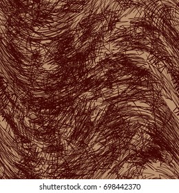 Seamless vector abstract background from chaotic pattern of straight and curved lines