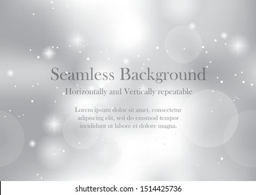 Seamless vector abstract background with lights and halos. Vector illustration. Horizontally and vertically repeatable.