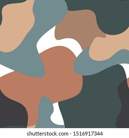 Seamless vector abstract background in pastel colors. Template for wallpaper, textile, posters, cards, social networks and other uses.