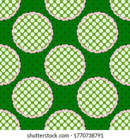 Seamless vector abstract background. Pattern of decorative circular shapes. Can be used for wallpaper, image fill, web page, background, surface.
