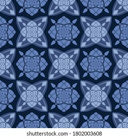 Seamless vector abstract background. Pattern of abstract decorative shapes. Can be used for wallpaper, image fill, web page, background, surface.