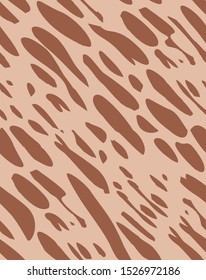 Seamless vector abstract beige and gold background. Chaotic spots. Imitation of brush drawing. Template for packaging, notebooks, cards, wallpaper, textiles and other uses.