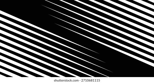Vetor sem emenda abstrato preto e branco padrão geométrico com linhas onduladas desvanecendo, vetor moderno.