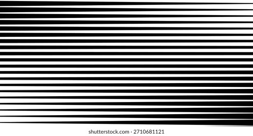 Patrón geométrico abstracto en blanco y negro de Vector sin costuras con líneas onduladas, Pistas y rayas de semitono que se desvanecen. 
