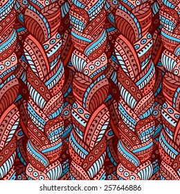 seamless vector abstract braid pattern