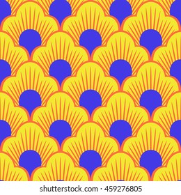 Seamless vector abstract bright colorful pattern.