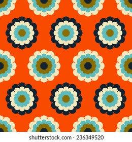 Seamless vector abstract floral illustration