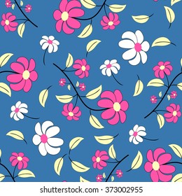 seamless vector abstract floral pattern