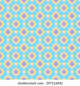 Seamless vector abstract flower pattern background