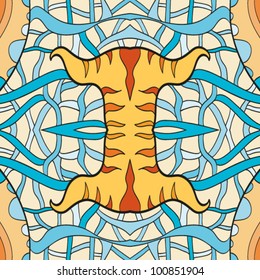 Seamless vector abstract funny background