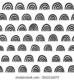 Seamless vector abstract hand drawn pattern