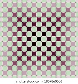 A Seamless  Vector Abstract Image Red  Brown Squares Arranged in A Gradient Order from A Dark Center to A Pale Green Background  Application in Design   Textiles Possible 