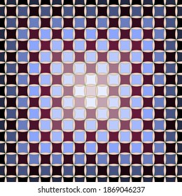 A Seamless  Vector Abstract Image Squares Red  Brown   Lilac Colors  Arranged in A Gradient Order from A Light Center  Application in Design   Textiles Possible 