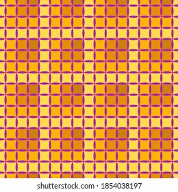 Seamless  Vector Abstract Image Yellow  Brown Gradient Squares   Pink  Purple Trellises  Application in Design   Textiles Possible
