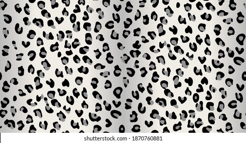 Seamless Vector. Abstract leopard animal skin with gradient background. Repeatable ready template.