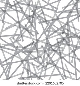 Seamless vector abstract painted brushed texture pattern.. Linear crossing stripes background. Neutral grey white criss cross backdrop. Weave style blended repeat design for business, packaging