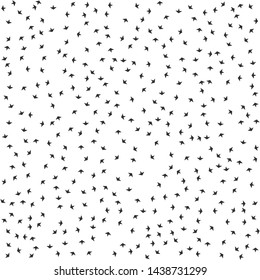 Seamless vector abstract pattern. Black and white chaotic geometrical elements. Stylish geometrical background for fabric, textile, design, banner.