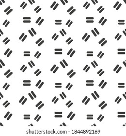 Seamless vector abstract pattern. Black and white chaotic lines, memphis elements. Stylish geometrical background for fabric, textile, design, packaging design. eps10