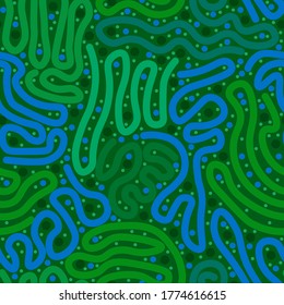 Seamless vector abstract pattern, bright background