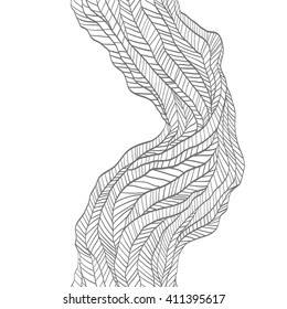 seamless vector abstract pattern. for coloring book.