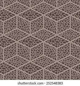 Seamless vector abstract pattern of diamonds with geometric texture