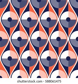 Seamless vector abstract pattern. geometric symmetrical repeating background