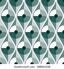 Seamless vector abstract pattern. geometric symmetrical repeating background