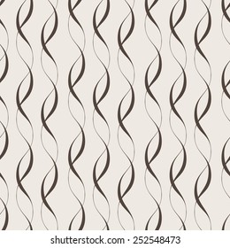 Seamless vector abstract pattern of intertwined lines of different thickness