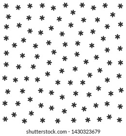 Seamless vector abstract pattern. Multicolor chaotic small memphis stars elements. Stylish geometrical background for fabric, textile, design, ceramic, banner.