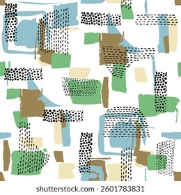 seamless vector abstract pattern on white