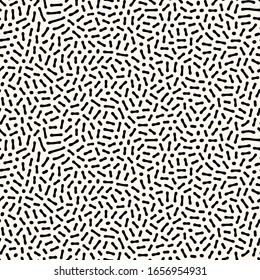 Seamless vector abstract pattern with rounded irregular lines, inspired by nature. Organic compound shapes. Modern repeatable background in monochrome.