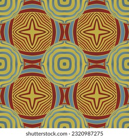 Seamless vector abstract pattern. symmetrical geometric background with repeating elements