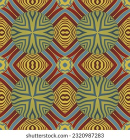Seamless vector abstract pattern. symmetrical geometric background with repeating elements