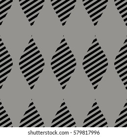 Seamless vector abstract pattern. symmetrical grey geometric repeating background with decorative rhombus. Simle graphic design for web backgrounds, wallpaper, wrapping, surface, fabric.