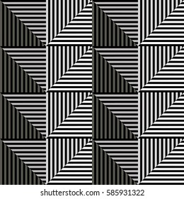 Seamless vector abstract pattern. symmetrical geometric repeating background with decorative rhombus, triangles. Simle graphic design for web backgrounds, wallpaper, wrapping, surface, fabric