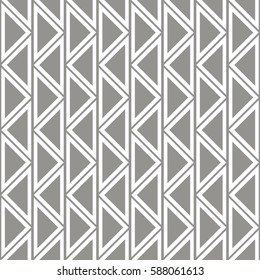 Seamless vector abstract pattern. symmetrical geometric repeating background with decorative triangles. Simle graphic design for web backgrounds, wallpaper, wrapping, surface, fabric.