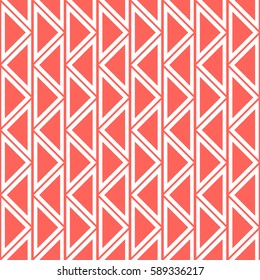 Seamless vector abstract pattern. symmetrical geometric repeating background with decorative triangles. Simle graphic design for web backgrounds, wallpaper, wrapping, surface, fabric