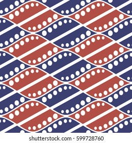 Seamless vector abstract pattern. symmetrical geometric repeating background with decorative rhombus. Simle graphic design for web backgrounds, wrapping, surface, fabric