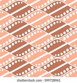 Seamless vector abstract pattern. symmetrical geometric repeating background with decorative rhombus. Simle graphic design for web backgrounds, wrapping, surface, fabric